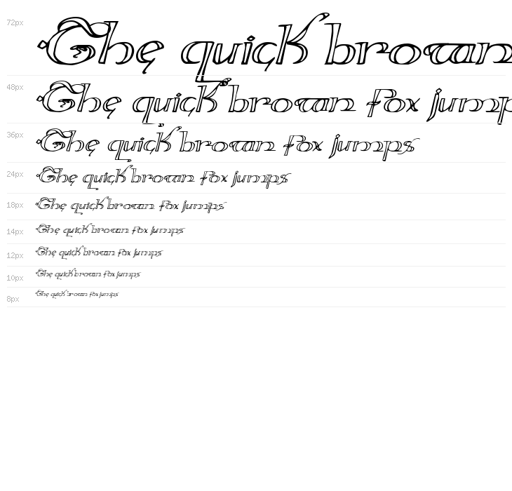 Holly Jingle Expanded Italic Waterfall