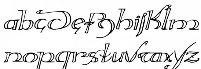 Holly Jingle Expanded Italic फ़ॉन्ट लोअरकेस