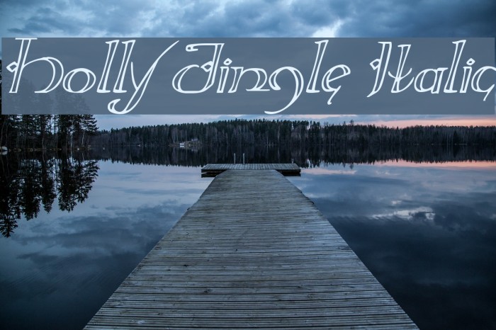 Holly Jingle Italic Example 2