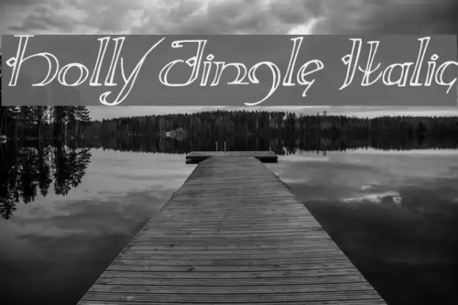 Holly Jingle Italic Font examples