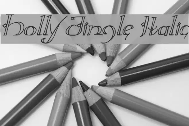 Holly Jingle Italic Font examples