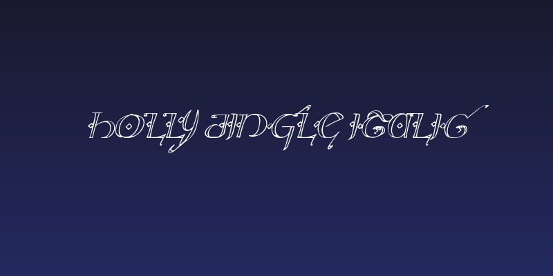 Holly Jingle Italic Social Header