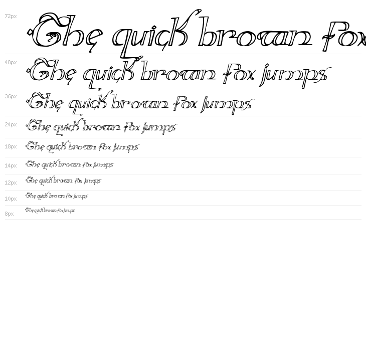 Holly Jingle Italic Waterfall