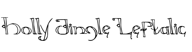 Holly Jingle Leftalic  font caratteri gratis