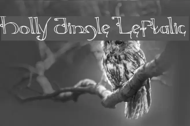 Holly Jingle Leftalic Font examples