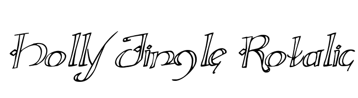 Holly Jingle Rotalic  Fuentes Gratis Descargar