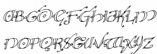 Holly Jingle Rotalic Font UPPERCASE