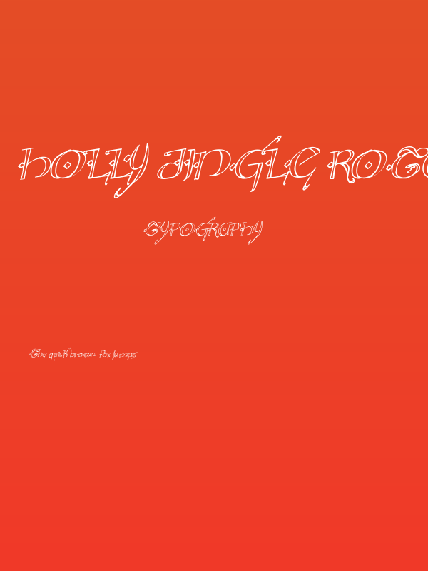Holly Jingle Rotalic Poster