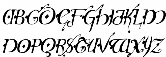 Holly Jingle Solid Condensed Italic Polices MAJUSCULES