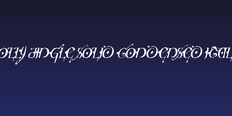 Holly Jingle Solid Condensed Italic Social Header