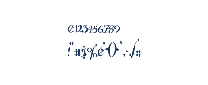 Holly Jingle Solid Condensed Other Characters