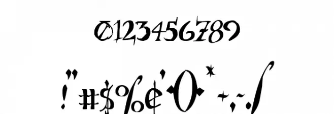 Holly Jingle Solid Condensed Font OTHER CHARS