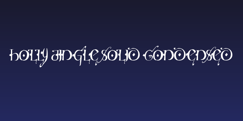 Holly Jingle Solid Condensed Social Header