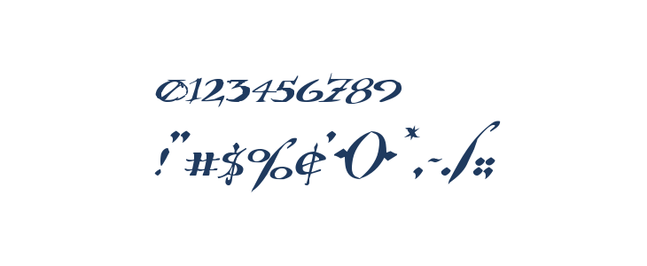Holly Jingle Solid Expanded Italic Other Characters