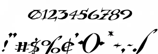 Holly Jingle Solid Expanded Italic Font OTHER CHARS