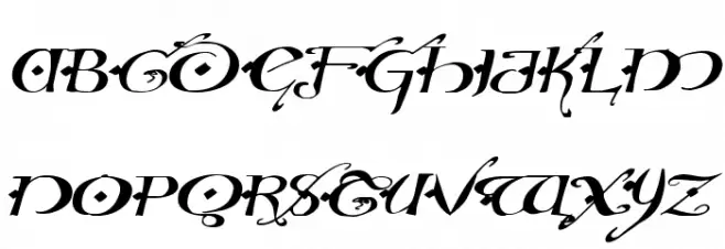 Holly Jingle Solid Expanded Italic Schriftart Groß