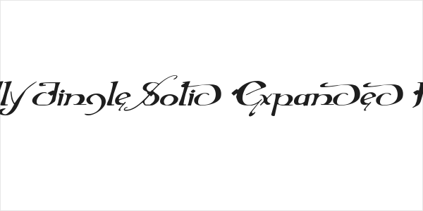 Holly Jingle Solid Expanded Italic Logo