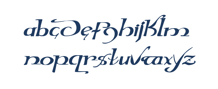 Holly Jingle Solid Expanded Italic Lowercase