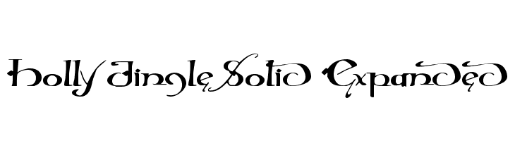 Holly Jingle Solid Expanded  Frei Schriftart Herunterladen