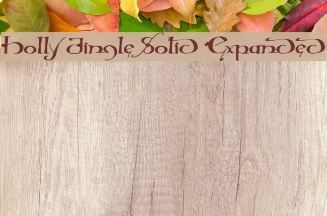 Holly Jingle Solid Expanded Example 1