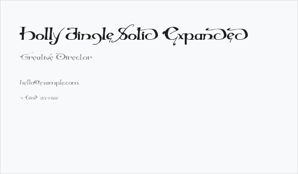 Holly Jingle Solid Expanded Business Card