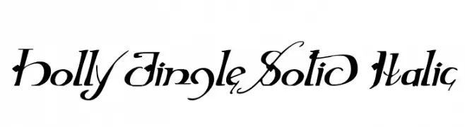 Holly Jingle Solid Italic  नि: शुल्क फ़ॉन्ट्स डाउनलोड