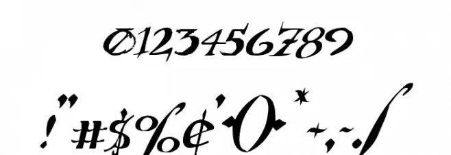 Holly Jingle Solid Italic Font OTHER CHARS