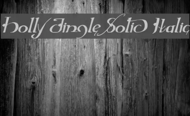 Holly Jingle Solid Italic Font examples