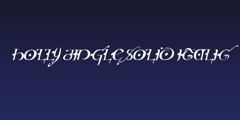 Holly Jingle Solid Italic Social Header