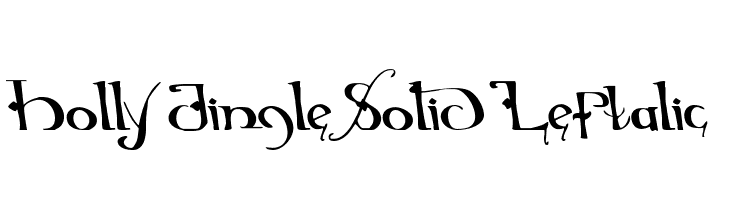 Holly Jingle Solid Leftalic  les polices de caractères gratuit tlcharger