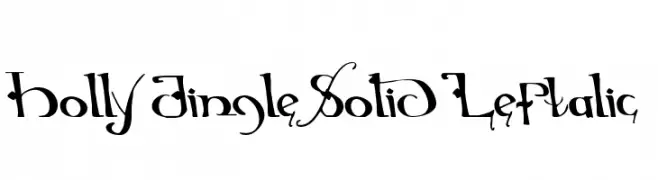 Holly Jingle Solid Leftalic  नि: शुल्क फ़ॉन्ट्स डाउनलोड