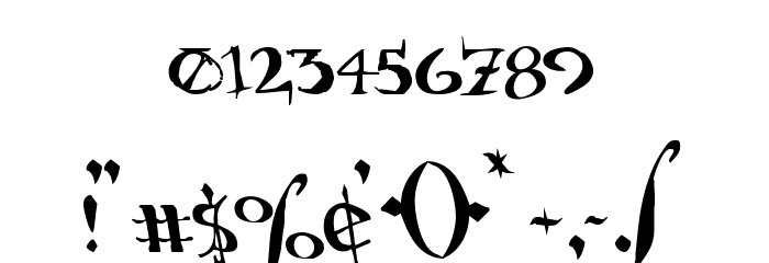 Holly Jingle Solid Leftalic Font OTHER CHARS