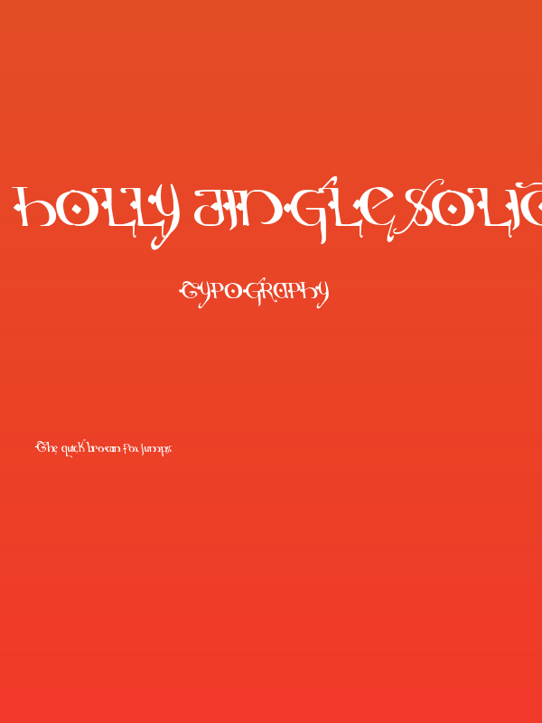 Holly Jingle Solid Leftalic Poster