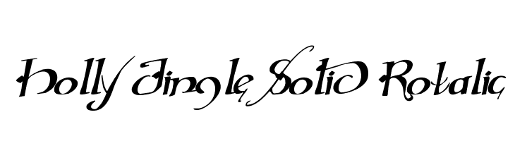 Holly Jingle Solid Rotalic  免费字体下载