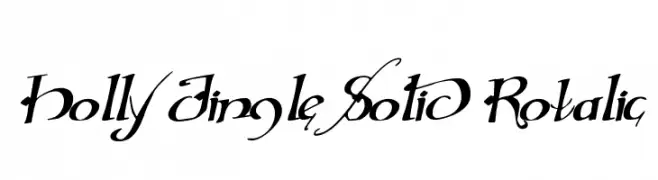 Holly Jingle Solid Rotalic  font caratteri gratis