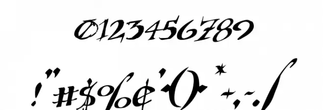 Holly Jingle Solid Rotalic Font OTHER CHARS