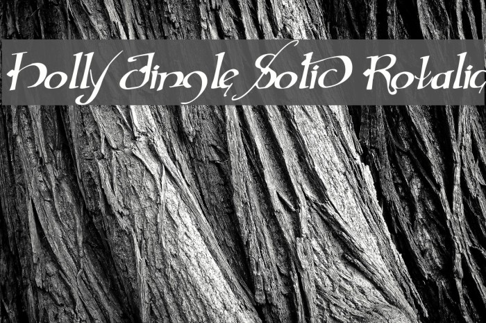 Holly Jingle Solid Rotalic Example 2