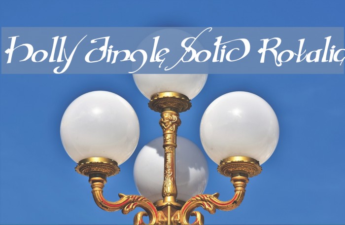 Holly Jingle Solid Rotalic Example 3