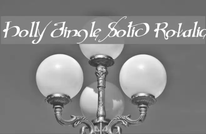 Holly Jingle Solid Rotalic Font examples