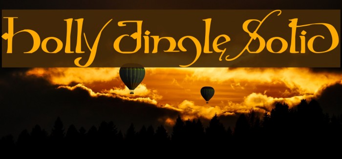 Holly Jingle Solid Font examples