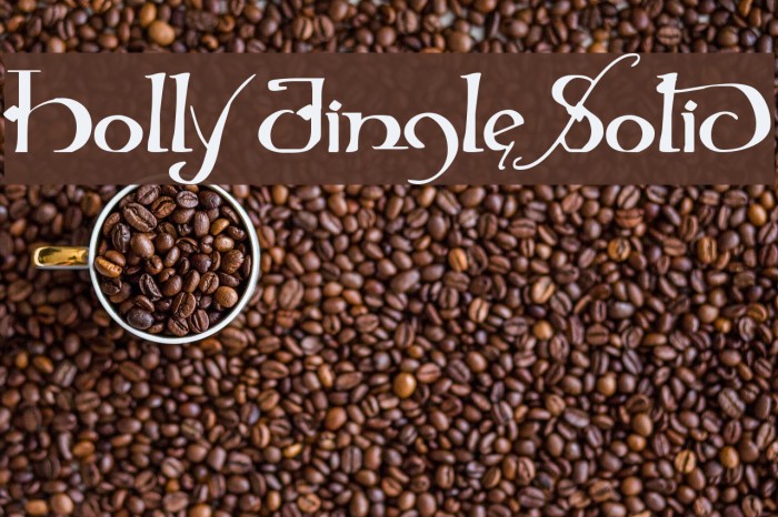 Holly Jingle Solid Font examples