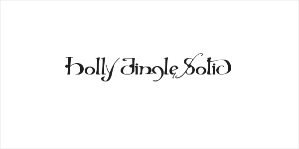 Holly Jingle Solid Logo