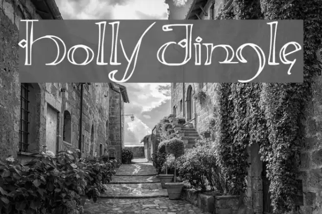 Holly Jingle Font examples
