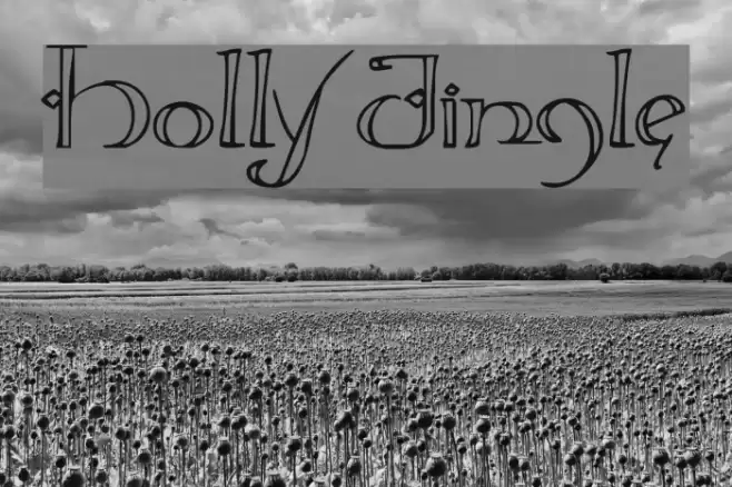 Holly Jingle Font examples