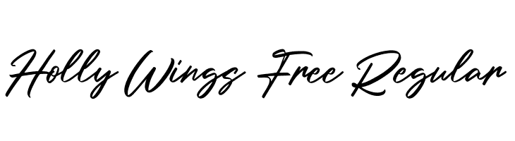Holly Wings Free Regular  Descarca Fonturi Gratis