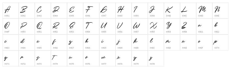 Holly Wings Free Regular Character Map