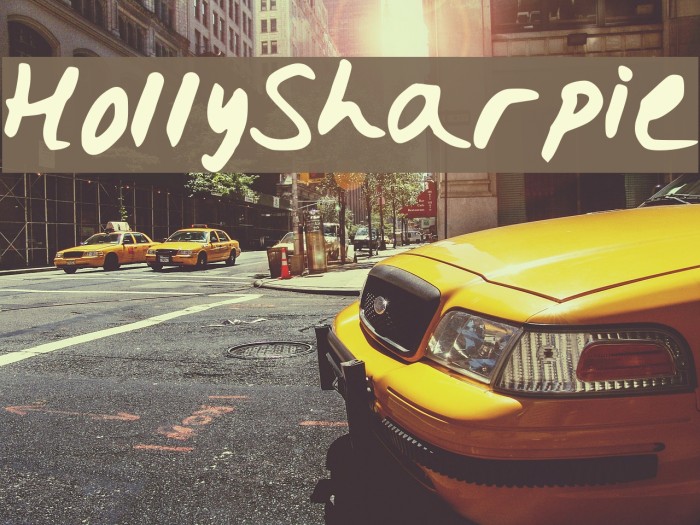 HollySharpie Font examples