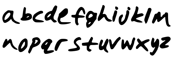 HollySharpie Font LOWERCASE