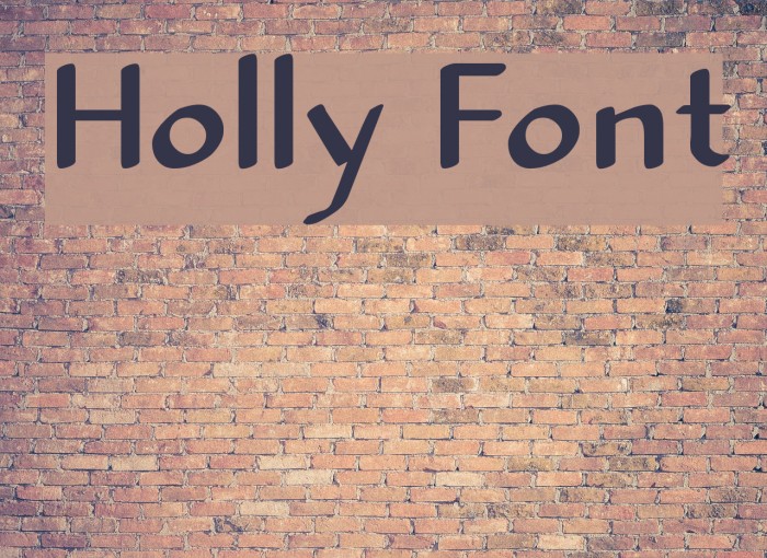 Holly Font examples
