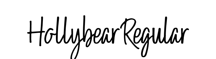 Hollybear-Regular  Frei Schriftart Herunterladen